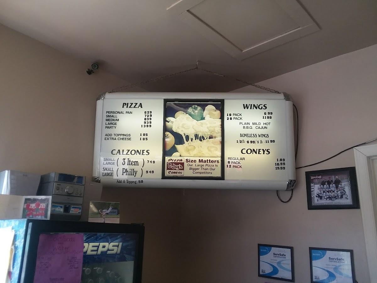 Menu Bjay's Pizza And Coneys-3